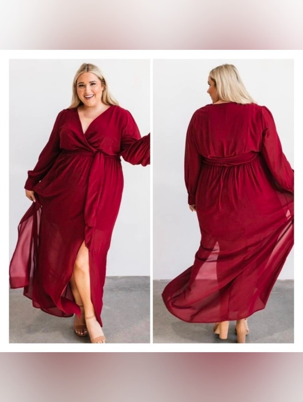NEW Baltic Born Celine Maxi Dress in Wine